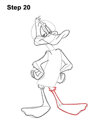 How to Draw Daffy Duck Full Body Looney Tunes 20