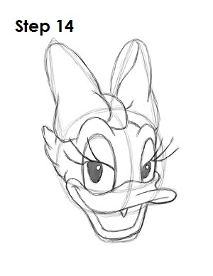 HOW TO DRAW DAISY DUCK EASY STEP BY STEP 