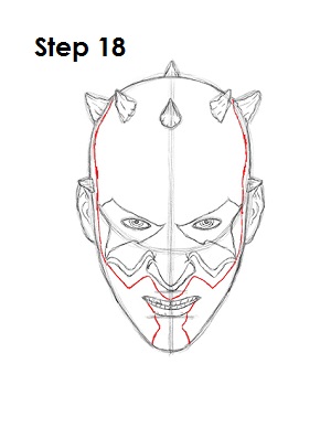 Draw Darth Maul 18