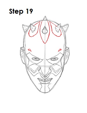 Draw Darth Maul 19