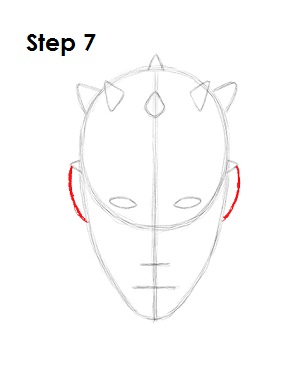 Draw Darth Maul 7