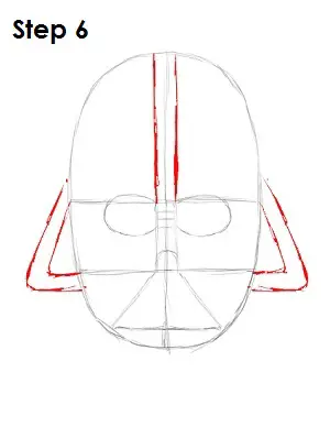 Draw Darth Vader Step 6