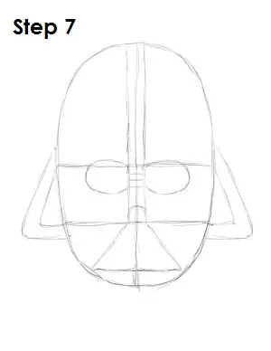 Draw Darth Vader Step 7