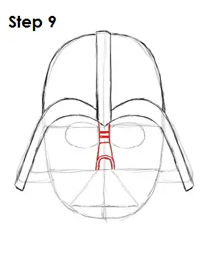 Draw Darth Vader Step 9