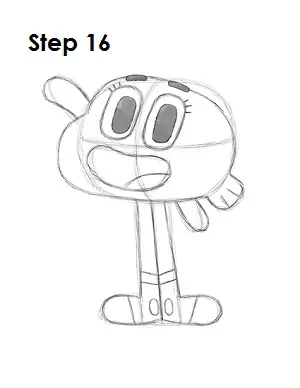 How to Draw - Darwin, The Amazing World of Gumball