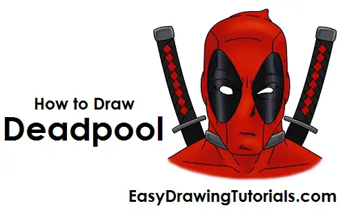 Deadpool Digital Sketch | Marvel Art Drawings