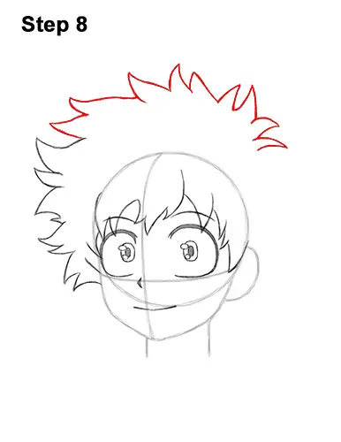 How to Draw Deku (Izuku Midoriya) from My Hero Academia VIDEO & Step-by ...