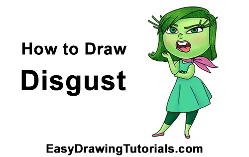 How to Draw Disgust (Inside Out)