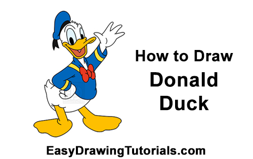 how to draw a duck step by step