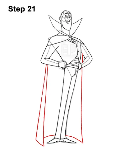 How to Draw Count Dracula Hotel Transylvania 21