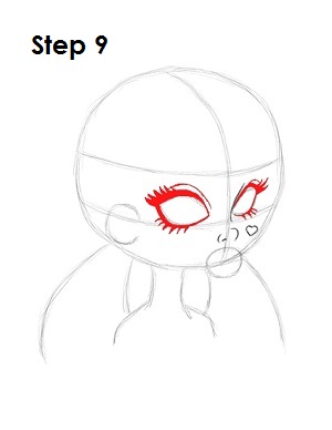 How to Draw Draculaura Step 9