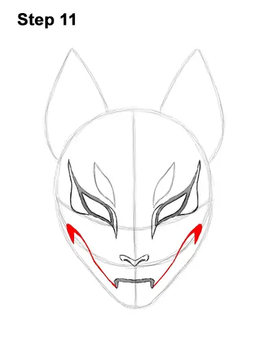 How to Draw Fortnite Max Drift Skin Mask 11