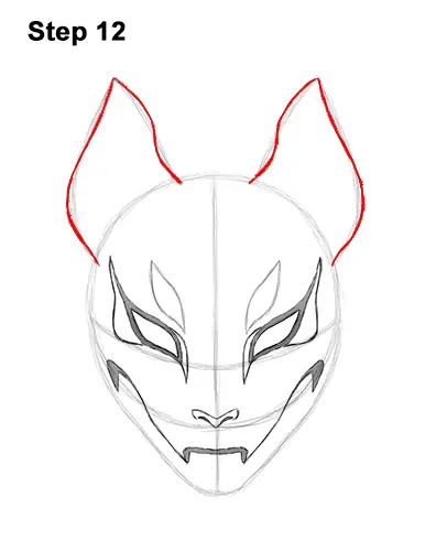 How to Draw Fortnite Max Drift Skin Mask 12