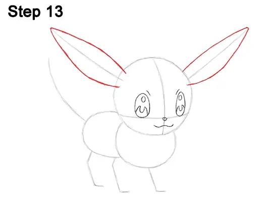 Draw Eevee Pokemon 13