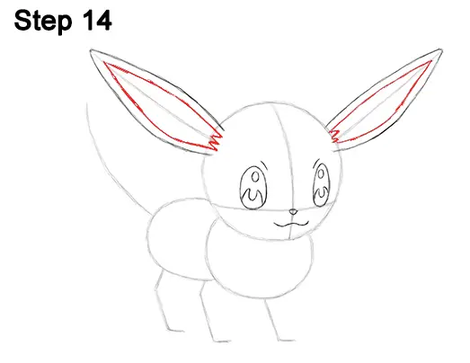 Draw Eevee Pokemon 14