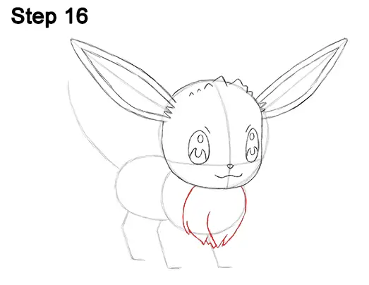 Draw Eevee Pokemon 16