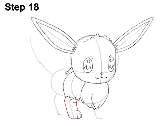Draw Eevee Pokemon 18
