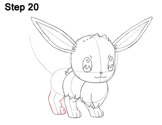 Draw Eevee Pokemon 20