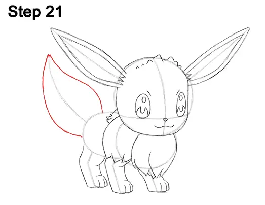 Draw Eevee Pokemon 21