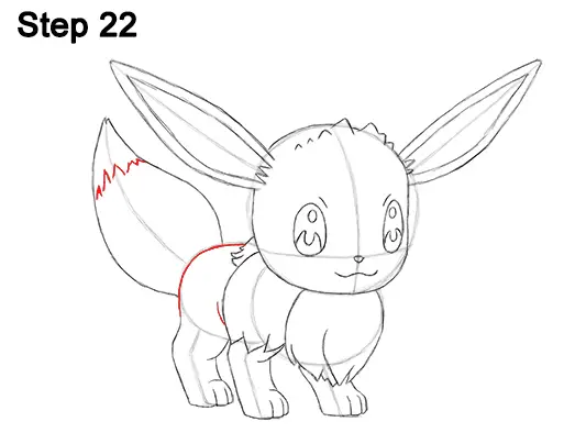 Draw Eevee Pokemon 22
