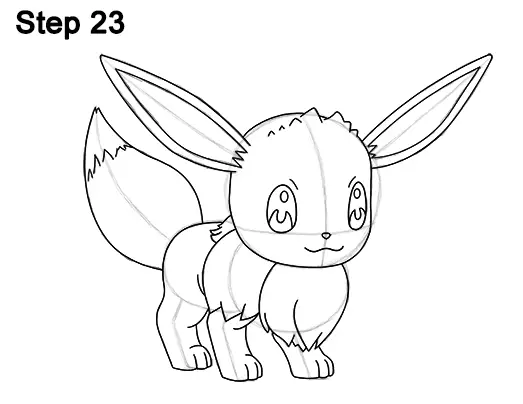 Draw Eevee Pokemon 23