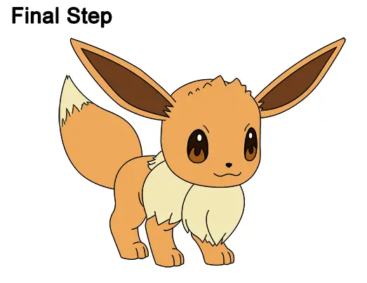 Draw Eevee Pokemon 25