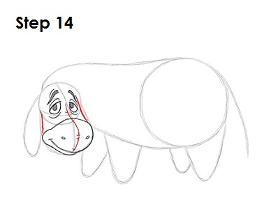 Draw Pooh Eeyore 14