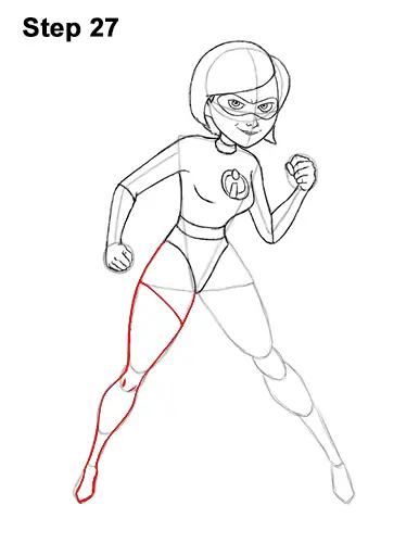 How to Draw Elastigirl Helen Parr Incredibles 27