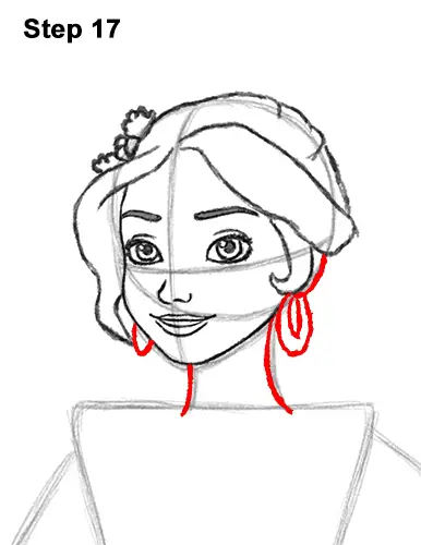 How to Draw Princess Elena of Avalor Full Body 17