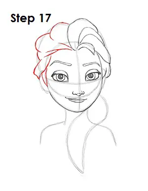 Draw Elsa Frozen 17