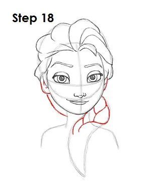 Draw Elsa Frozen 18