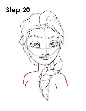 Draw Elsa Frozen 20