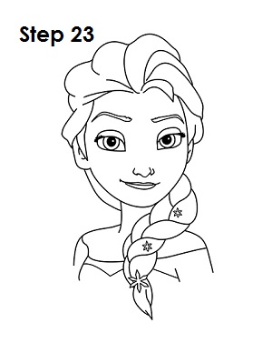 How to draw Elsa from Frozen  Step by step Drawing tutorials