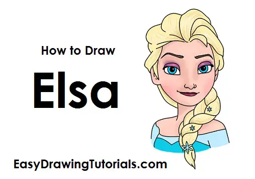 How to Draw Elsa (Full Body) from Frozen