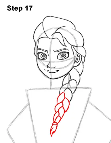 How to Draw Queen Elsa Frozen Two II Dress Outfit Full Body 17