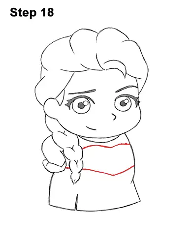 Draw Mini Chibi Cute Little Elsa Frozen 18