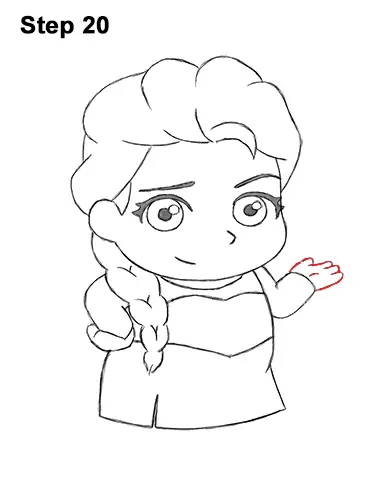 Draw Mini Chibi Cute Little Elsa Frozen 20