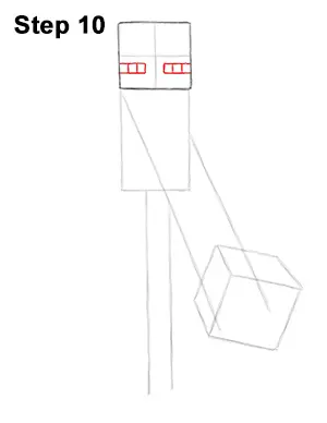Draw Minecraft Enderman 10