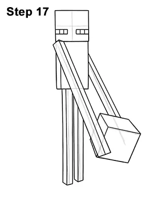 Draw Minecraft Enderman 17