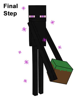 How To Draw An Enderman Minecraft