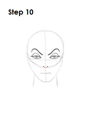 How to Draw Evil Queen Step 10