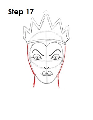 evil queen crown template