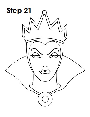 How To Draw The Evil Queen Snow White