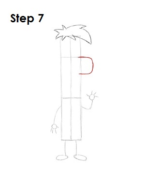 Draw Ferb Step 7