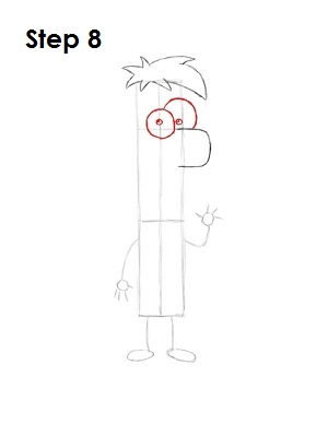 Draw Ferb Step 8