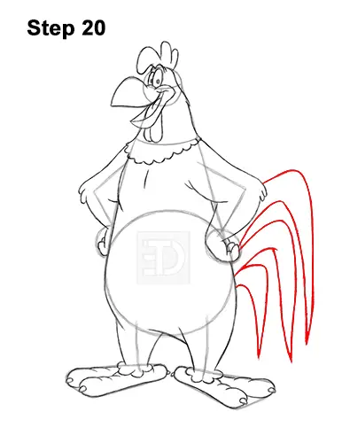 How to Draw Foghorn Leghorn Looney Tunes Merrie Melodies 20