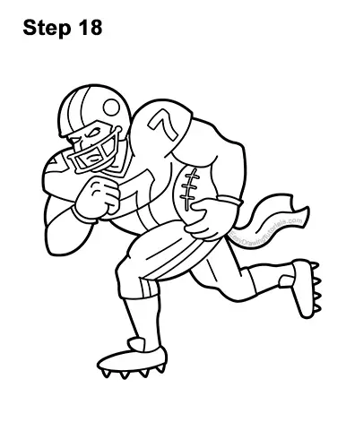 How to Draw a Football Player VIDEO & Step-by-Step Pictures