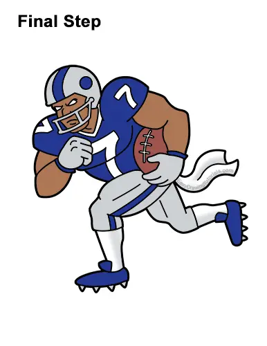 How to Draw Cartoon Football Player