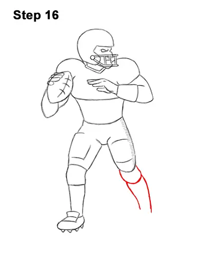 How to Draw a Football Player (Quarterback) VIDEO & Step-by-Step Pictures