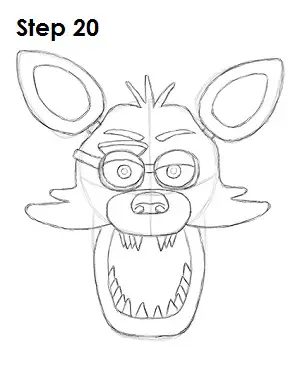 How to Draw Foxy Five Nights at Freddys
